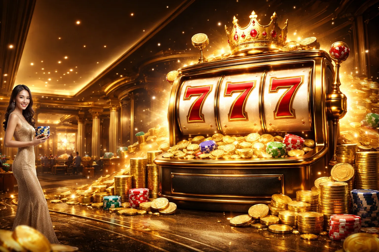 Hình ảnh chính về trò chơi slot rực rỡ tại 98win tải app